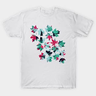 Exotic Blue floral vintage pattern T-Shirt